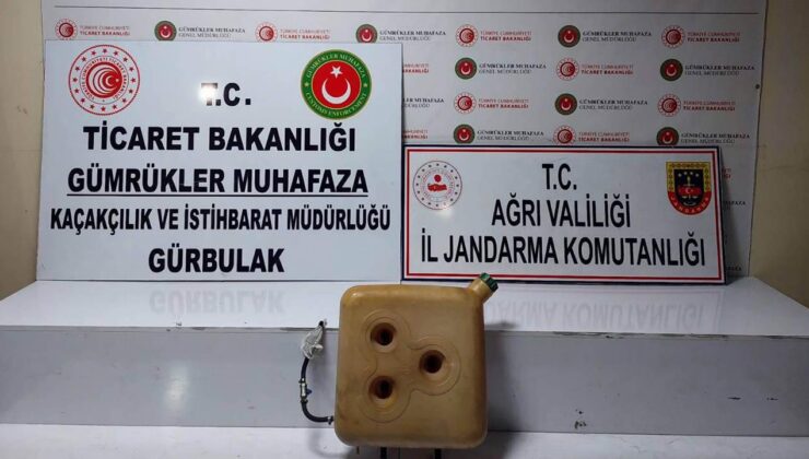 Gürbulak’ta sıvı uyuşturucu ele geçirildi