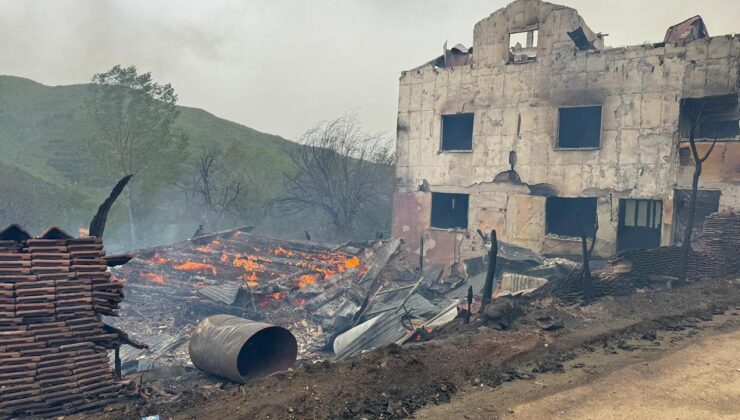 Kastamonu’da evde çıkan yangın başka bir eve, ahır ve seraya sıçradı