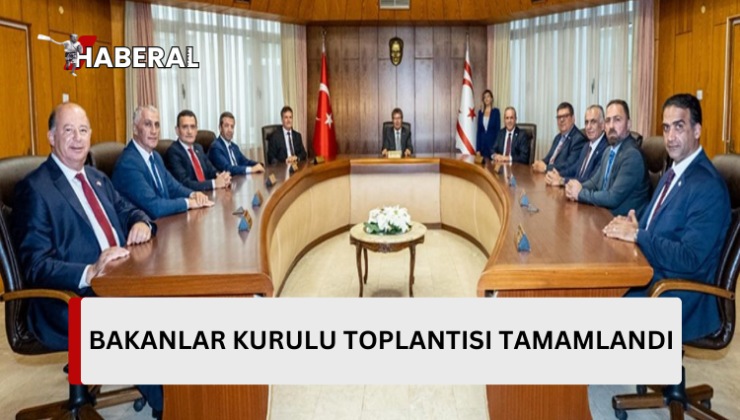 Bakanlar Kurulu toplantısı tamamlandı…