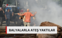 Hayvan üreticileri Başbakanlık önünde balyalarla ateş yaktı…