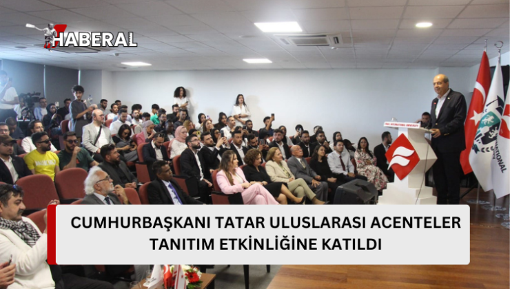Cumhurbaşkanı Ersin Tatar, UFÜ , Study More ve Alyasin Grup iş birliğinde düzenlenen tanıtım etkinliğine katıldı…