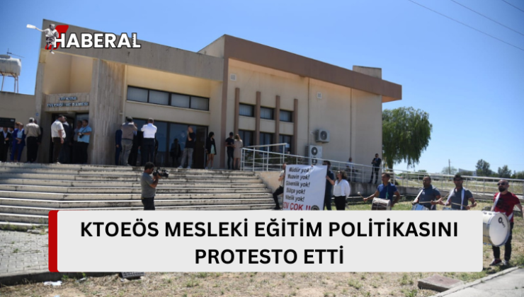 KTOEÖS Eğitim Bakanlığı’nın mesleki eğitim politikasını protesto etti..