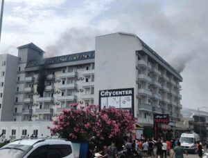 Alanya’da otel lojmanında yangın: 9 kişi dumandan etkilendi