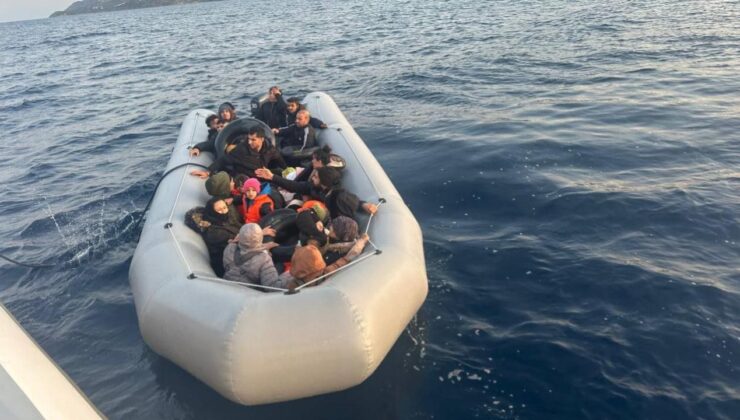 İzmir’de 44 düzensiz göçmen kurtarıldı