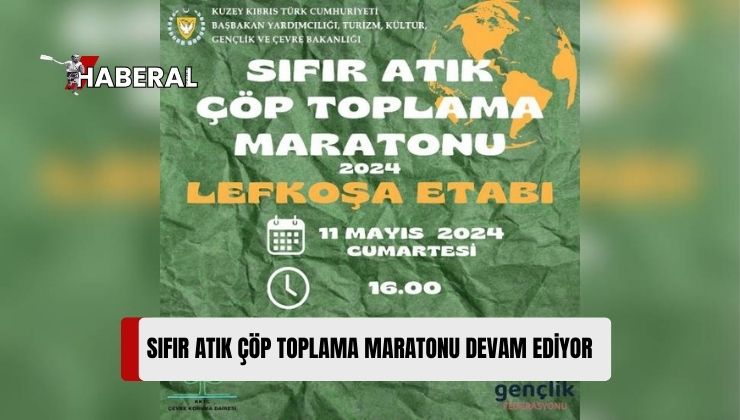 Sıfır Atık Çöp Toplama Maratonu, Lefkoşa Sanayi Bölgesi’nde Devam Ediyor