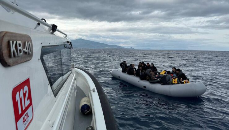 İzmir açıklarında 47 düzensiz göçmen kurtarıldı