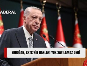 Erdoğan:TC ve KKTC’nin haklarını yok sayan adımlar, bugüne kadar atmosferi zehirledi.