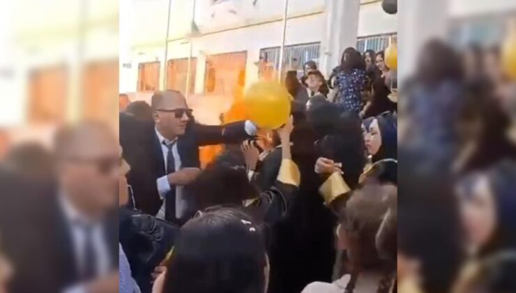 Mezuniyet töreninde helyum dolu balonlar patladı: 10 kişi yaralandı