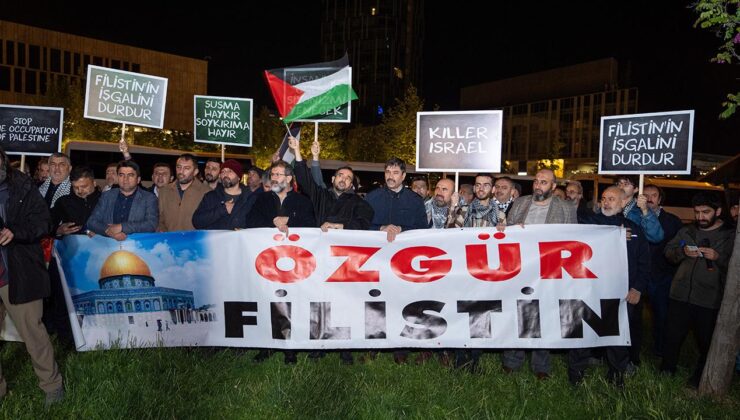 Ankara’da “İsrail” protestosu düzenlendi