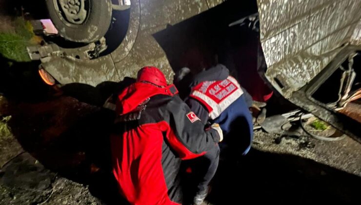 Hakkari’de minibüs takla attı: 1 ölü, 6 yaralı