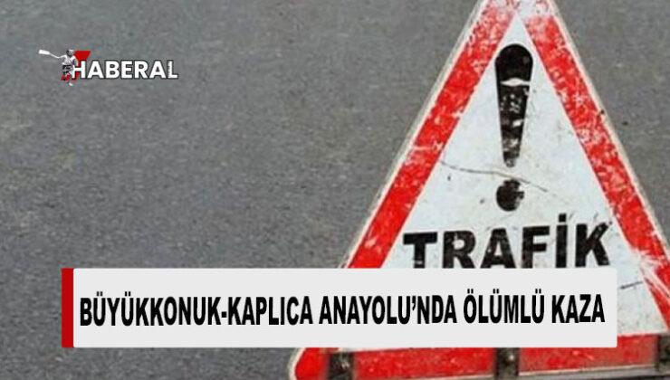 Büyükkonuk-Kaplıca Anayolu’nda ölümlü kaza!