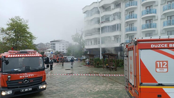 Düzce’de otel yangını: 10 kişi hastaneye kaldırıldı