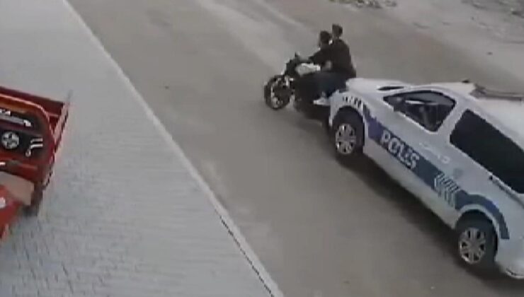 Polis, ‘dur’ ihtarına uymayan motosikleti çarparak durdurdu