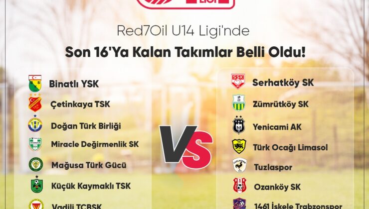 Red7Oil U14 Futbol Ligi final yolu kura çekimi yapılıyor