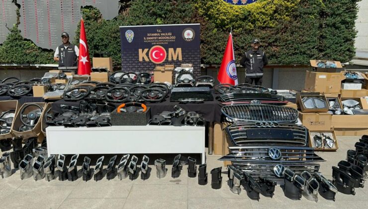 İstanbul’da kaçak oto yedek parçası operasyonu: 8 gözaltı