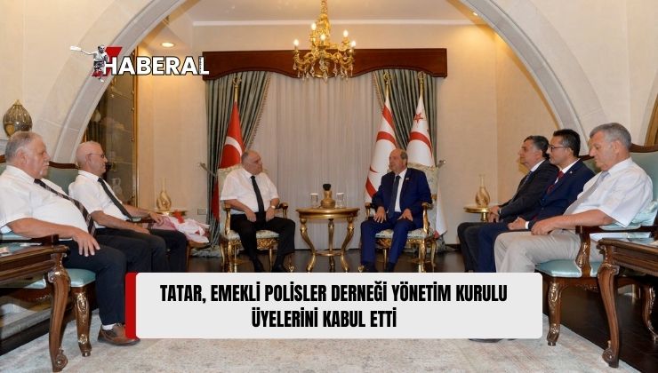 Cumhurbaşkanı Ersin Tatar, Emekli Polisler Derneği Yeni Yönetimini Kabul Etti