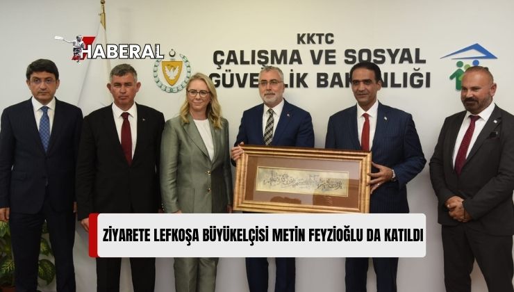 Türkiye Cumhuriyeti Çalışma ve Sosyal Güvenlik Bakanı Vedat Işıkhan, Çalışma ve Sosyal Güvenlik Bakanı Sadık Gardiyanoğlu’nu Ziyaret Etti