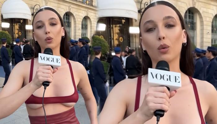 Neredeyse yok gibiydi! Emma Chamberlain, Vogue World tarzıyla gündem oldu