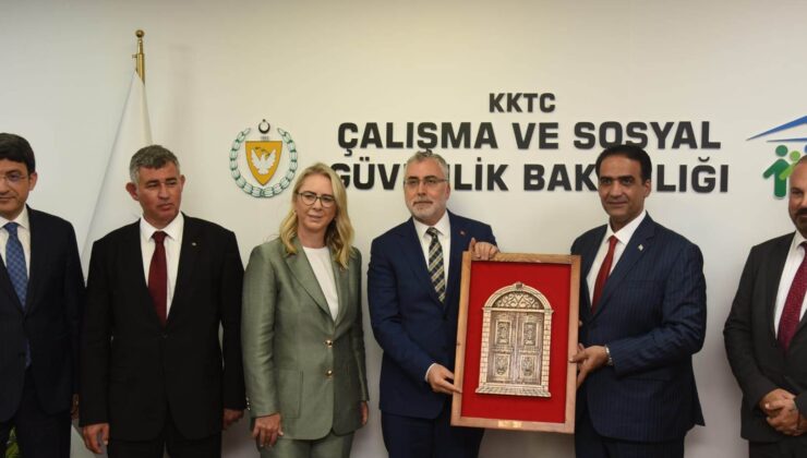 TC Çalışma ve Sosyal Güvenlik Bakanı Işıkhan, Bakan Gardiyanoğlu’nu ziyaret etti