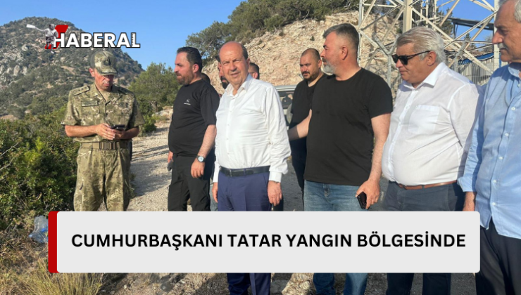 Cumhurbaşkanı Tatar yangın bölgesinde…