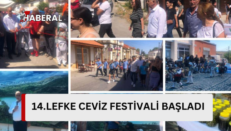 14. Lefke Ceviz Festivali kortejle başladı… Festival gün boyu sürecek…