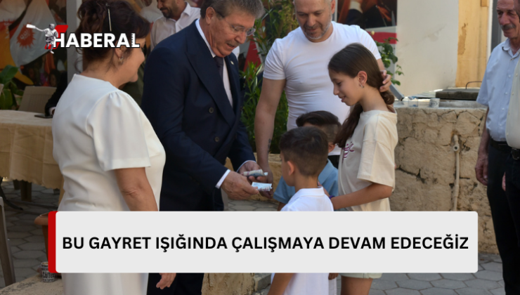 Başbakan Üstel, UBP’de halkla bayramlaştı…
