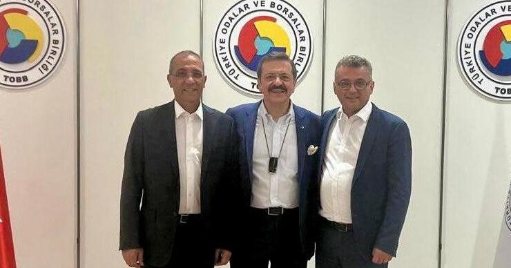 Erhürman, TOBB Başkanı Hisarcıklıoğlu’nu ziyaret etti