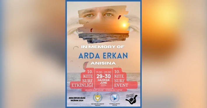 Arda Erkan anısına “Başka Ardalar Ölmesin” sloganıyla 10. Kite Surf Etkinliği yapılacak