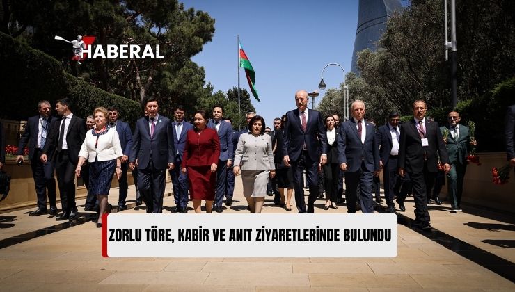 Meclis Başkanı Töre Bakü’de Aliyev’in Kabri ve Şehitlikleri Ziyaret Etti