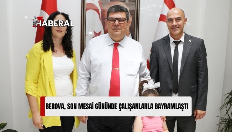 Maliye Bakanı Berova, Kurban Bayramı Tatili Öncesi Son Mesai Günü Olan Bugün Bakanlık Personeli ile Bayramlaştı