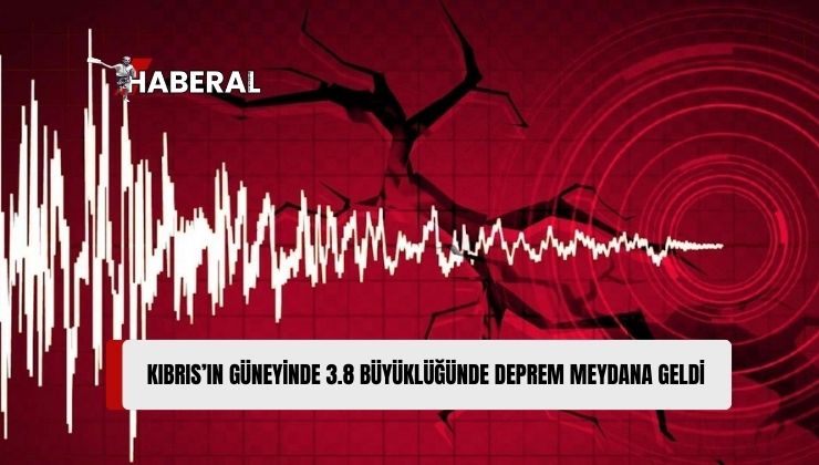 Kıbrıs’ın Güneyinde Denizde 3.8 Büyüklüğünde Deprem
