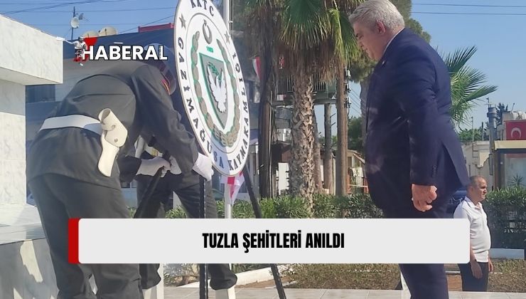 Tuzla Köyü’nde 1956-1974 Yılları Arasında Şehit Düşen 21 Kıbrıslı Türk Bu Sabah Tuzla Şehitler Anıtı Önünde Düzenlenen Törenle Anıldı