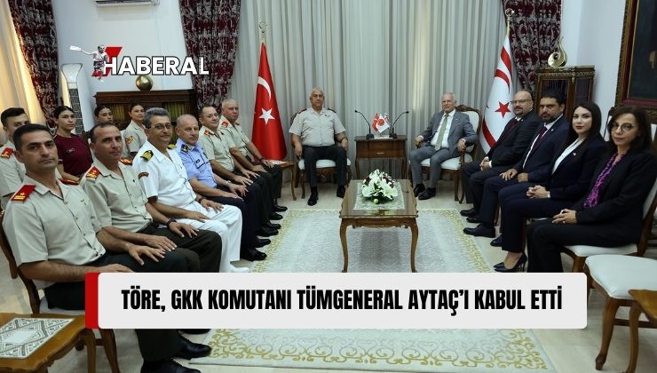 Cumhuriyet Meclisi Başkanı Zorlu Töre, 1 Ağustos Toplumsal Direniş Bayramı Nedeniyle Güvenlik Kuvvetleri Komutanı Tümgeneral Osman Aytaç ve Beraberindeki Heyeti Kabul Etti