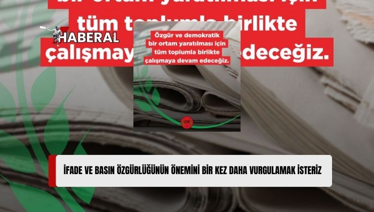 Özgür ve Demokratik Bir Ortam Yaratılması İçin Tüm Toplumla Birlikte Çalışmaya Devam Edeceğiz