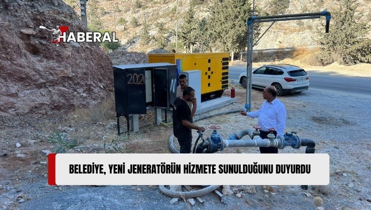 Değirmenlik-Akıncılar Belediyesi, Yeni Jeneratörün Hizmete Sunulduğunu Duyurdu