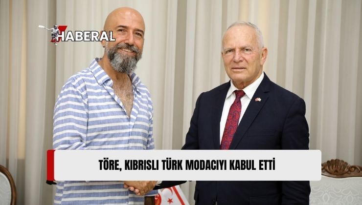 Meclis Başkanı Töre, Kıbrıslı Türk Modacı Abdullah Öztoprak’ı Kabul Etti