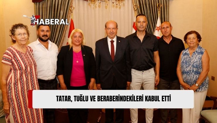 Cumhurbaşkanı Tatar, Mehmetçik Büyükkonuk Belediye Başkanı Tuğlu ve Beraberindekileri Kabul Etti