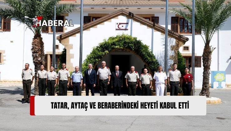 Cumhurbaşkanı Tatar, 1 Ağustos Toplumsal Direniş Bayramı Dolayısıyla GKK Komutanı Tümgeneral Aytaç’ı Kabul Etti