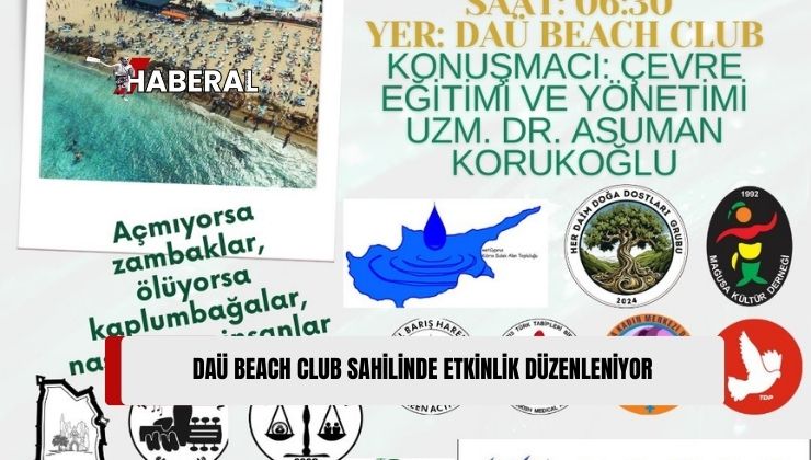 DAÜ Beach Club Sahilinde, Yarın Sabah Sahil Bitkileri ve Kaplumbağa Yuvaları Gözlem Yürüyüşü Yapılacak