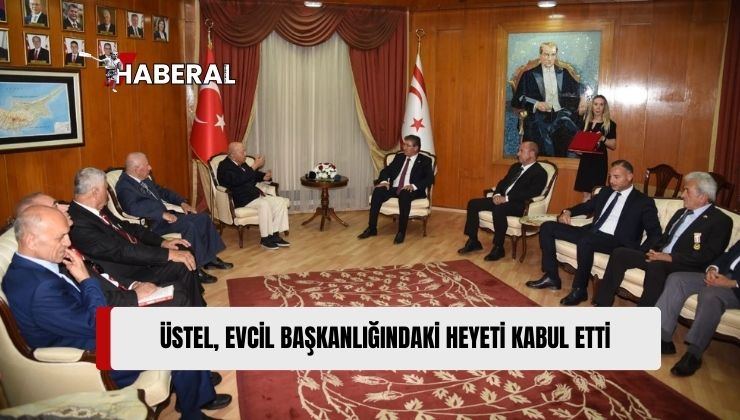 Üstel, 20 Temmuz Kıbrıs Zaferi Kutlama Dayanışma ve Kültür Derneği Heyetini Kabul Etti