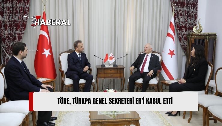 Meclis Başkanı Töre, TÜRKPA Genel Sekreteri Mehmet Süreyya Er’i Kabul Etti