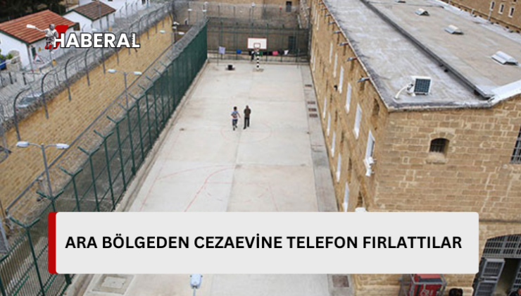 Rum Merkezi Cezaevine ara bölgeden cep telefonu fırlattılar…