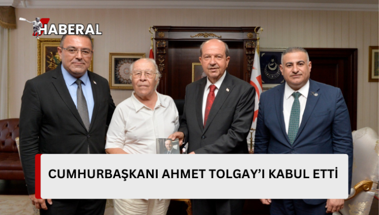 Cumhurbaşkanı Ersin Tatar, gazeteci Ahmet Tolgay’ı kabul etti…