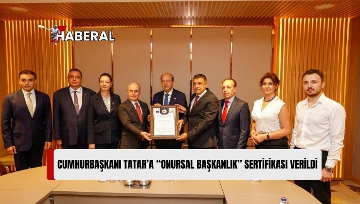 Cumhurbaşkanı Tatar’a DMW Uluslararası Diplomatlar Birliği Onursal Başkanlığı Ünvanı Takdim Edildi