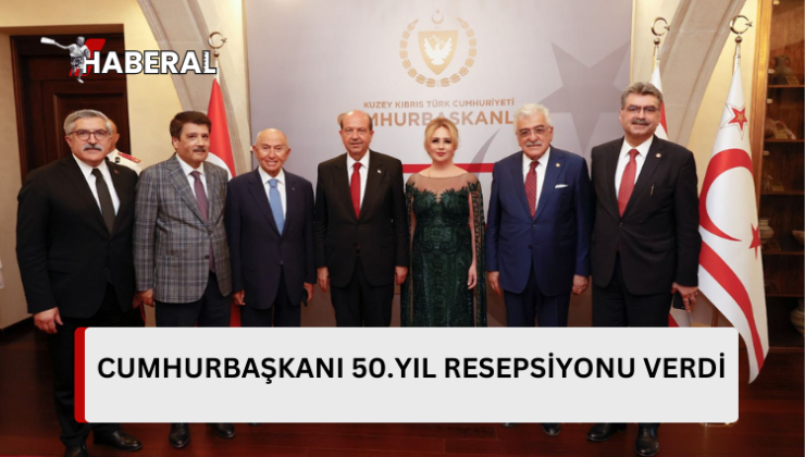 Cumhurbaşkanı Tatar ve eşi Sibel Tatar, 20 Temmuz Barış ve Özgürlük Bayramı resepsiyonu verdi…