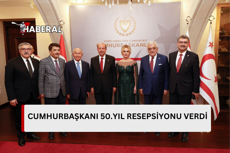 Cumhurbaşkanı Tatar ve eşi Sibel Tatar, 20 Temmuz Barış ve Özgürlük Bayramı resepsiyonu verdi…