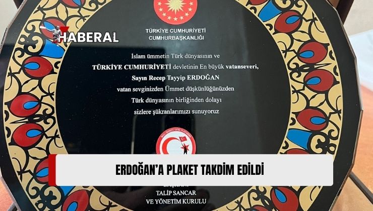Milli İradeye Saygı Platformu’ndan TC Cumhurbaşkanı Erdoğan’a Plaket