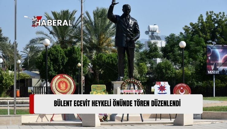 Kıbrıs Barış Harekatı’nın 50’nci Yıl Dönümü Nedeniyle Bülent Ecevit Heykeli Önünde Tören Düzenlendi