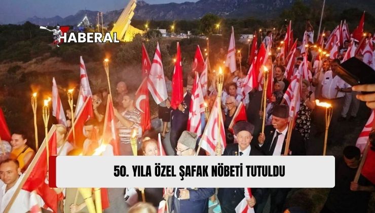 Barış Harekatı’nın 50. Yıl Dönümünde ‘Şafak Nöbeti’ Tutuldu