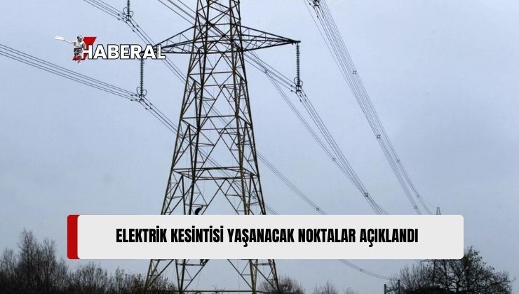 Mağusa ve İskele’ye Bağlı Bazı Bölgelere 13.30’a Kadar Elektrik Verilemeyecek